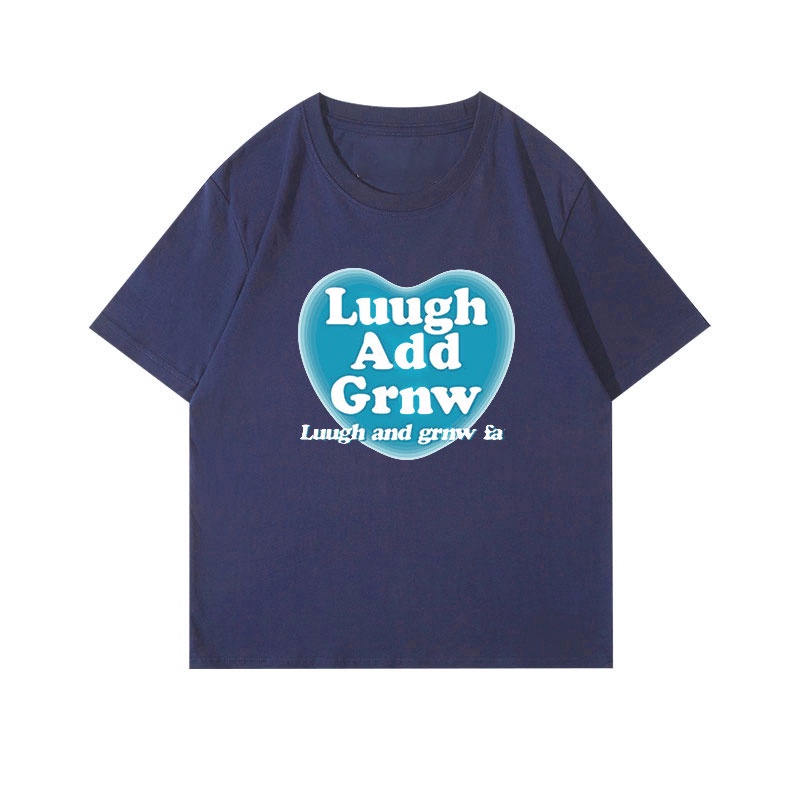 Áo Thun 100% Cotton Tay Ngắn Cổ Tròn In Họa Tiết Phong Cách Hàn Quốc Cho Nữ