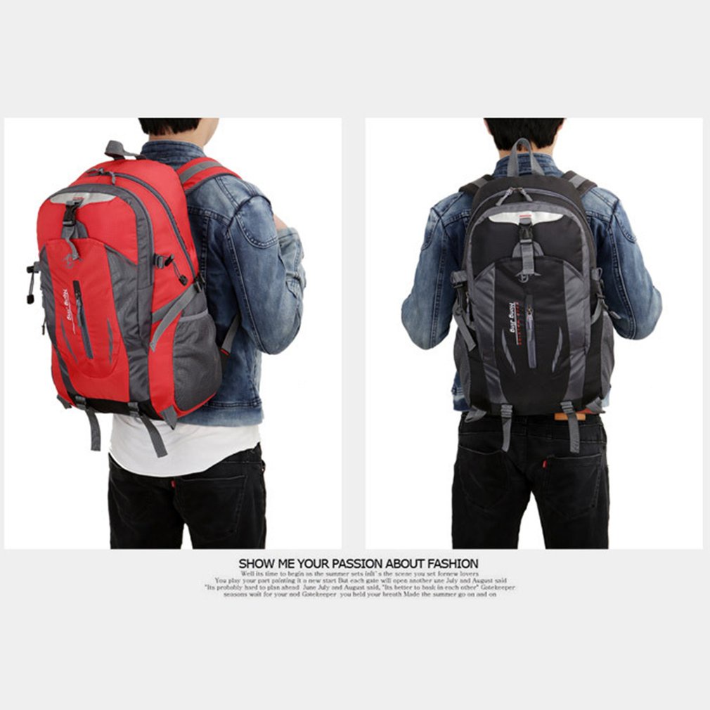 40L Outdoor Sports Hiking Camping Backpack Large Capacity Travel Cycling For Couple Students School Bag [Q/8]