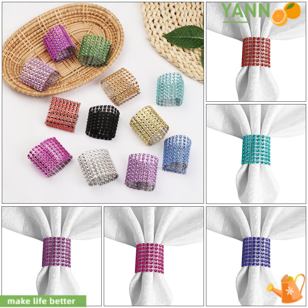 Set 10 Vòng Giữ Khăn Ăn Tiện Dụng Cho Khách Sạn / Nhà Bếp Giá Đỡ