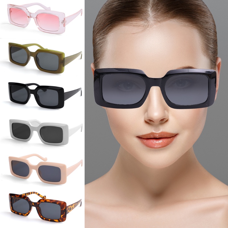 Kính Mát Gọng Vuông Nhiều Màu Sắc Phong Cách Hip Hop