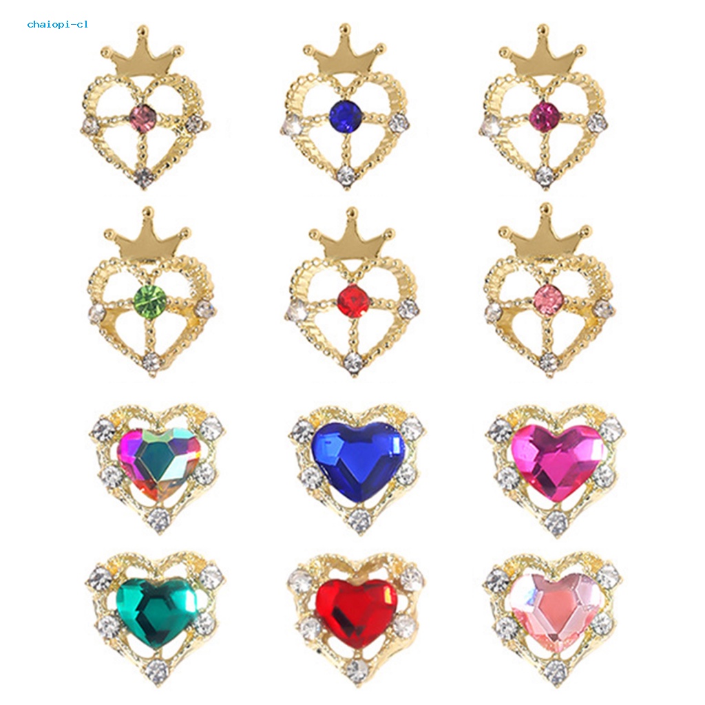 Set 10 Phụ Kiện Đính Trang Trí Móng Nghệ Thuật 3D Xinh Xắn