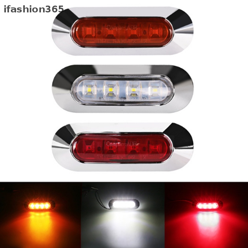 Đèn Led Cảnh Báo 4 Bóng 10V-30V ifashion365 Gắn Hông Xe Tải