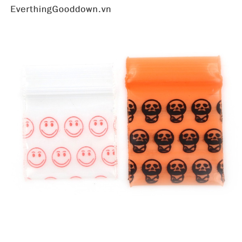 Everthinggooddown 100 Túi Nhựa Đựng Đồ Đa Năng 8MIL 2.5 * 3cm