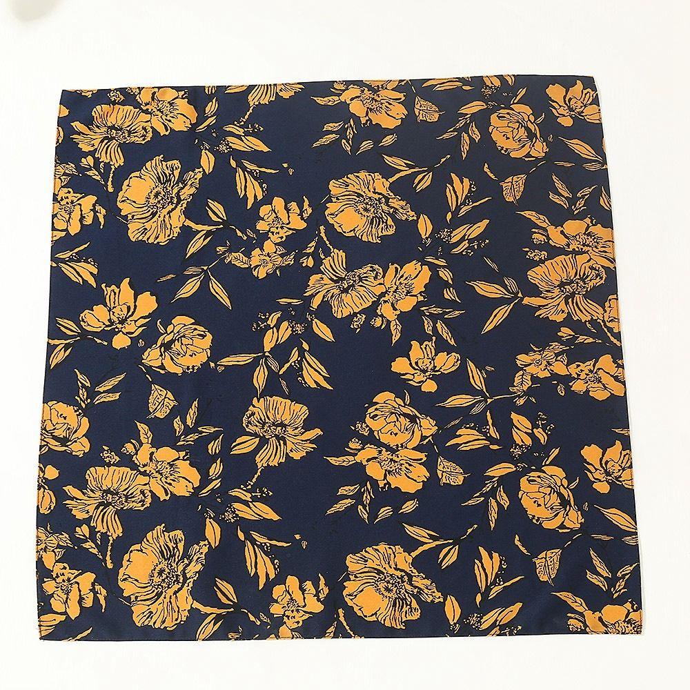 Khăn Choàng Cổ Hình Vuông Bằng Lụa In Họa Tiết Phong Cách Hàn Quốc Thời Trang Cho Nữ