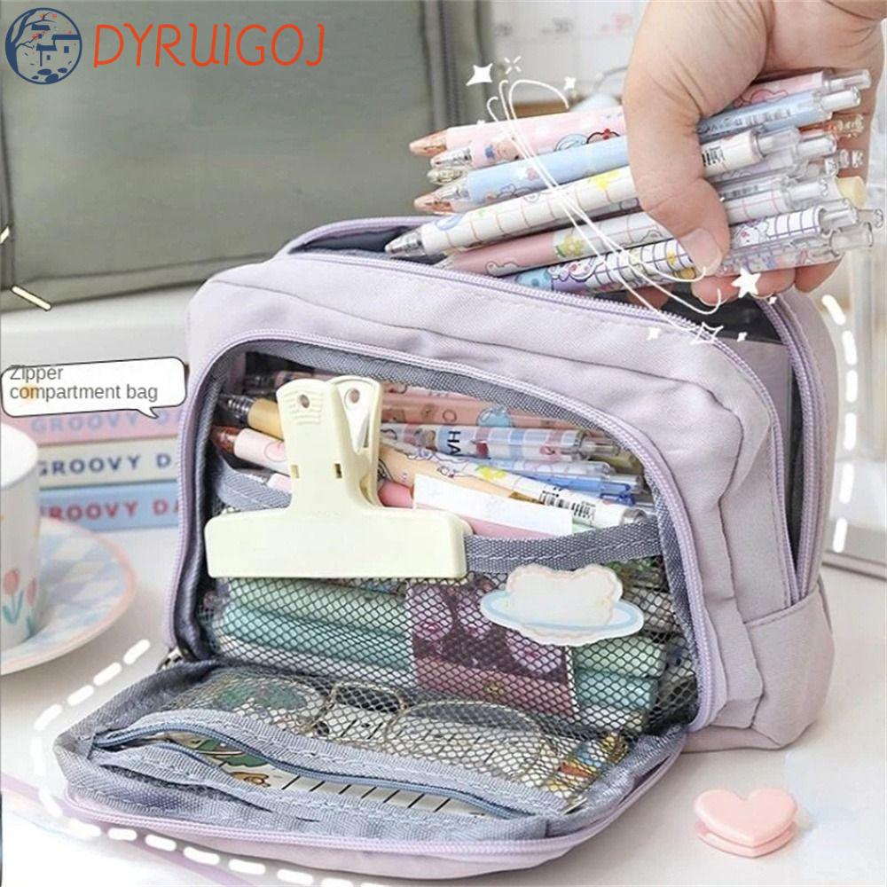 Dyruidoj Túi Đựng Bút Chì Văn Phòng Phẩm Có Khóa Kéo Kawaii