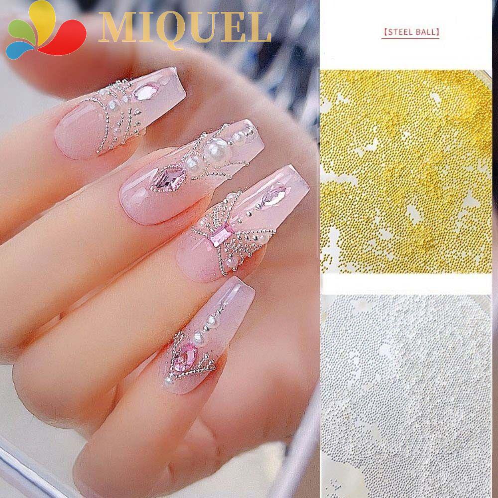 Hạt Thép MIQUEL Trang Trí Móng Tay|Phụ Kiện Trang Trí Móng Tay Thời Trang Xinh Xắn|Hạt Thép Mini Đính Móng Nghệ Thuật