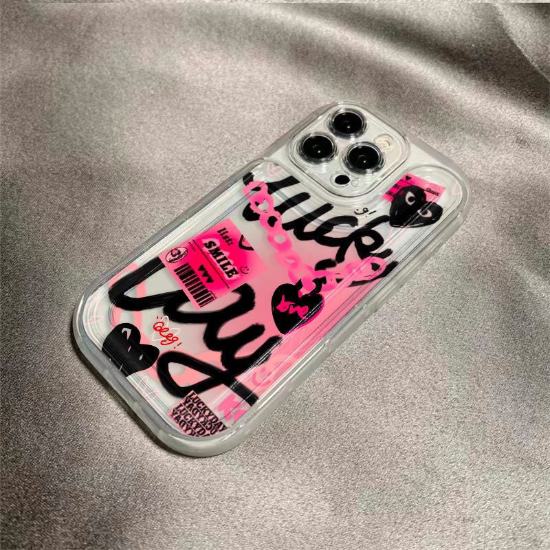 ✅Ốp Điện Thoại Mềm Hình Graffiti 11 Trái Tim / Cô Gái Ngọt Ngào NT1A Cho iPhone13promax 12 14
