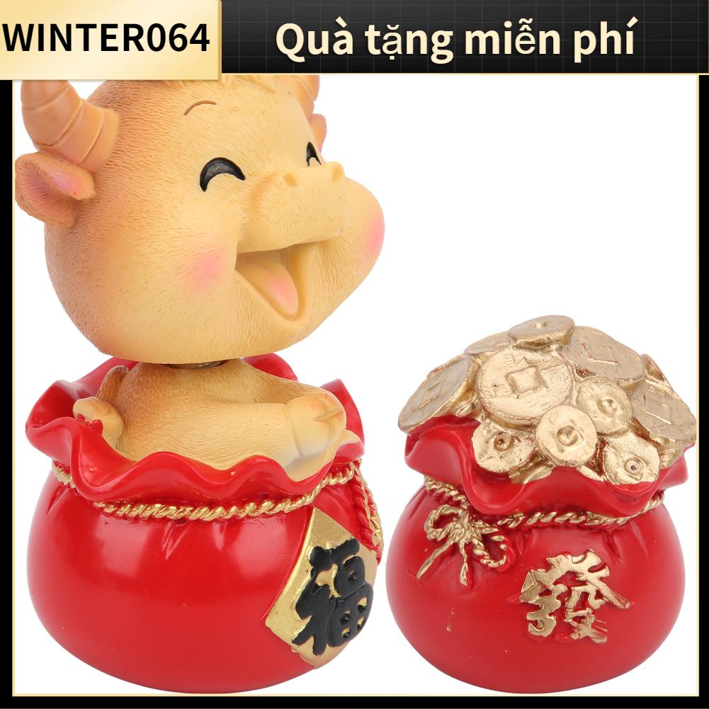 Winter064 Nhựa Vật Trang Trí Dễ Thương Bộ Sưu Tập Tài Lộc Bảng Điều Khiển Ô Tô Đa Năng Cho Nội Thất Xe Hơi