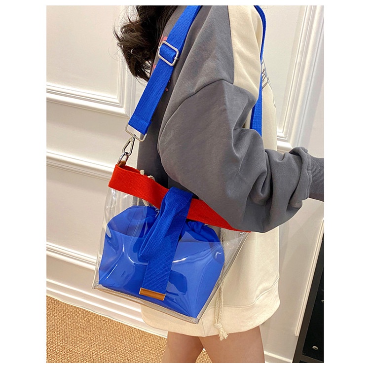 Túi Đeo Chéo Trong Suốt Cỡ Lớn Thời Trang Hàn Quốc Mới Cho Nữ
