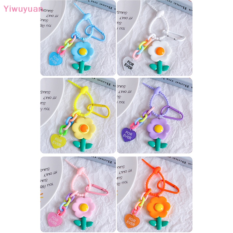 < Yiwuyuan > Móc Khóa Hình Hoa Ngọt Ngào Dễ Thương Cho Nữ