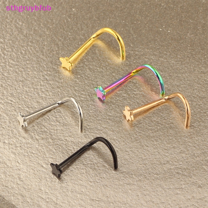 Khuyên Mũi Cong Bằng Thép Phẫu Thuật 316L