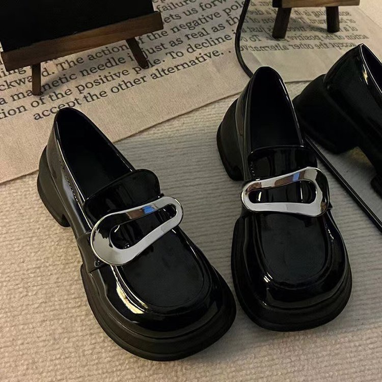 Giày Lười Đế Dày Phong Cách Retro Thời Trang Cho Nữ-AA0340