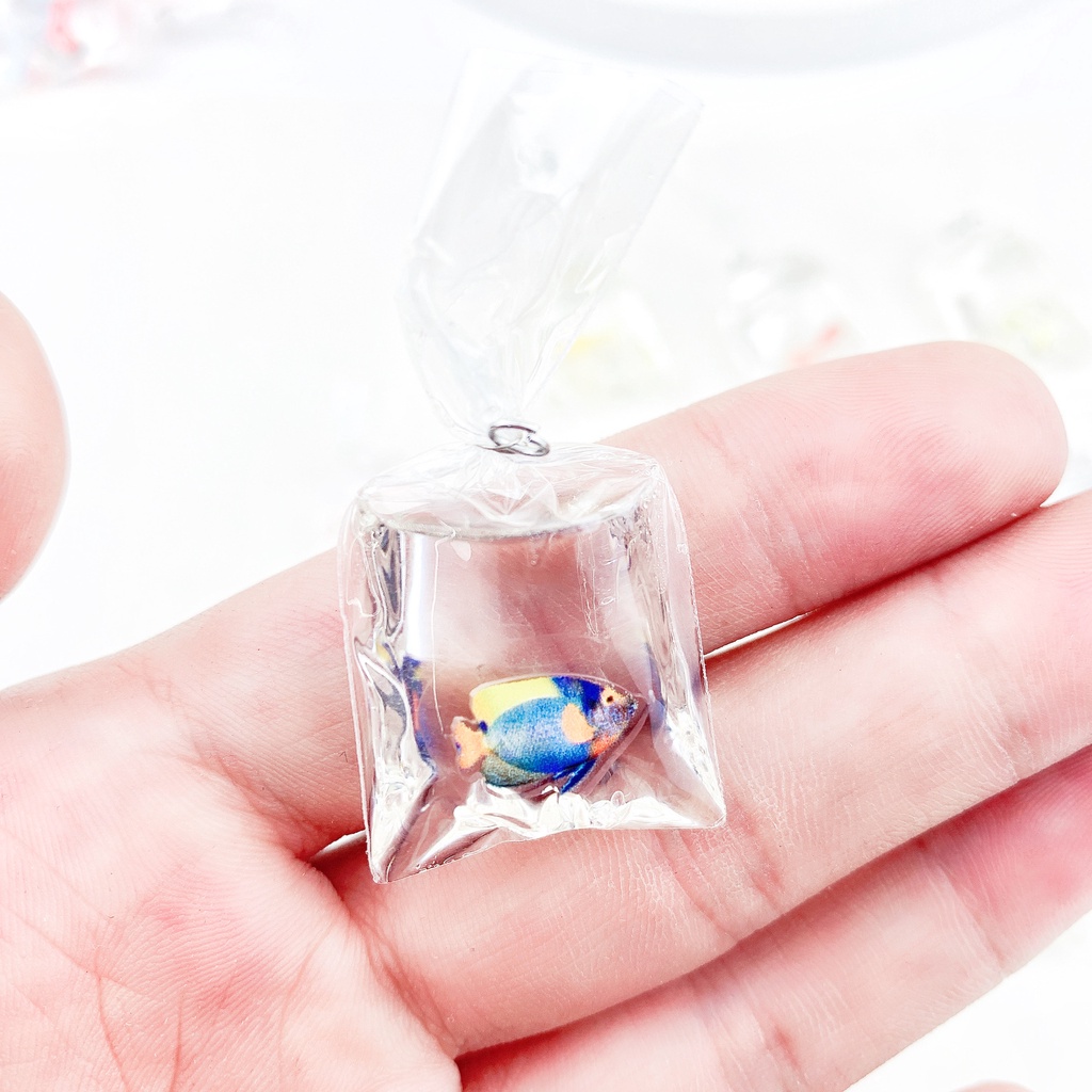Set 10 Mặt Dây Chuyền Hình Cá Vàng Sáng Tạo