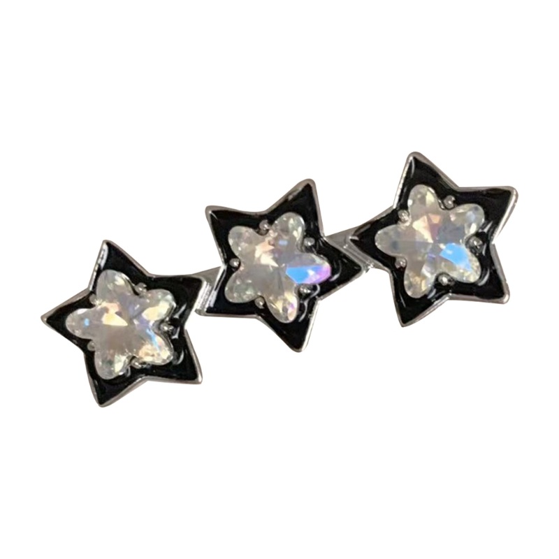 Kẹp Tóc Mini Hình Ngôi Sao Đính Đá Lấp Lánh Y2K Thời Trang Cho Nữ