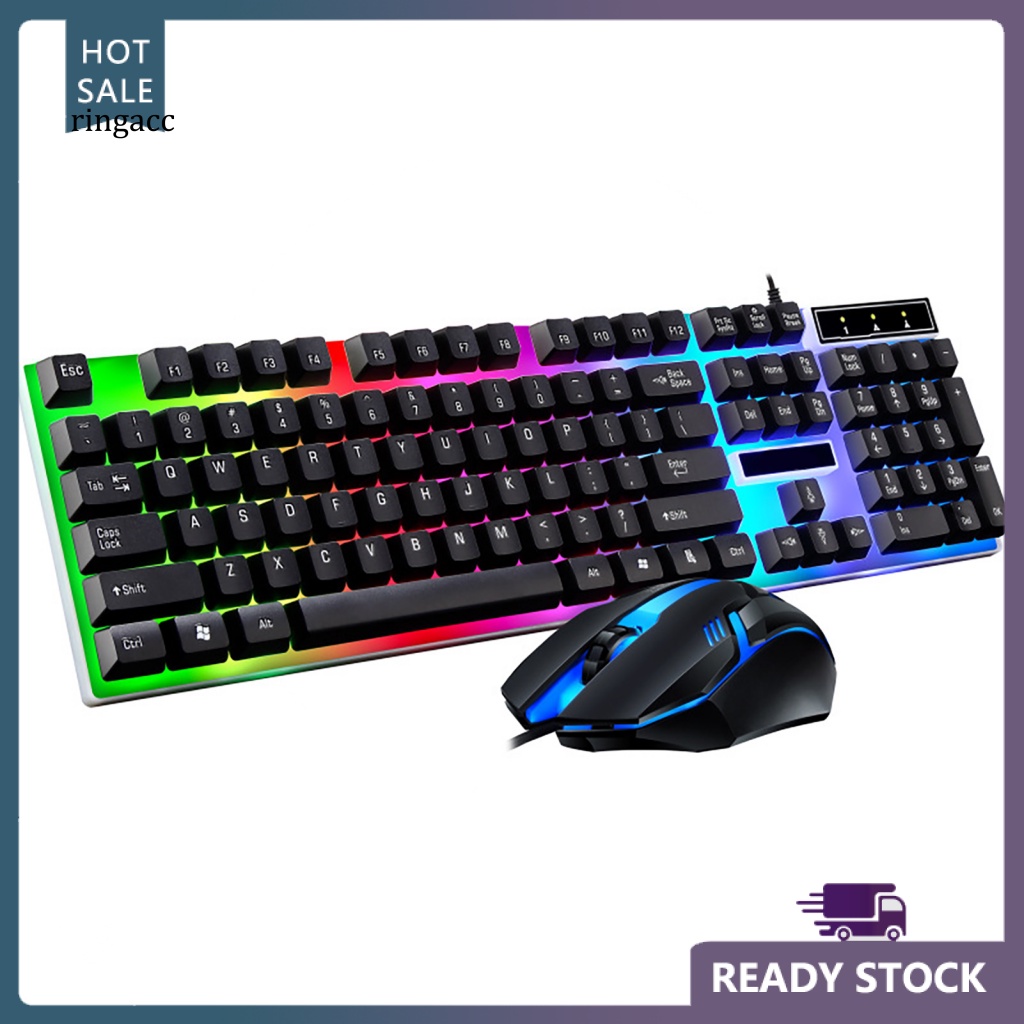 Bộ 2 Chuột Và Bàn Phím Cơ Chơi Game Có Dây G21B Chuyên Dụng Cho Văn Phòng