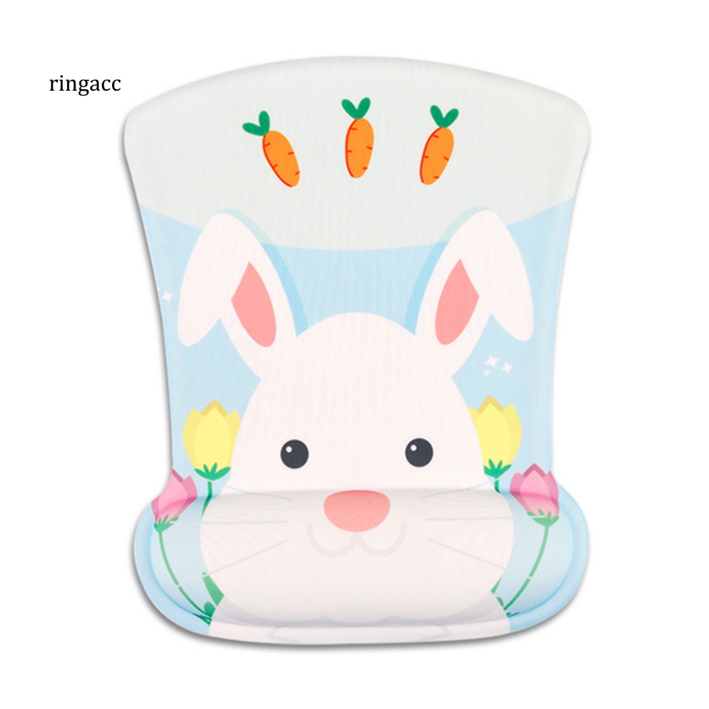 Tấm Lót Chuột Silicone Chống Trượt In Hình Thỏ Cà Rốt Cho Văn Phòng