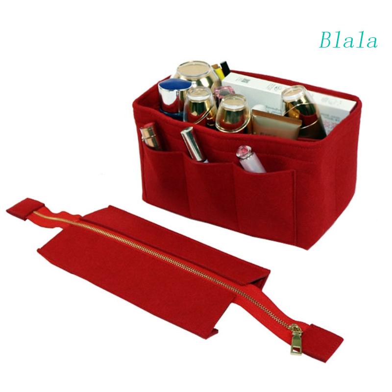 Túi Nỉ Đựng Đồ Trang Điểm Đa Năng Có Khóa Kéo Có Thể Tháo Rời Tiện Dụng