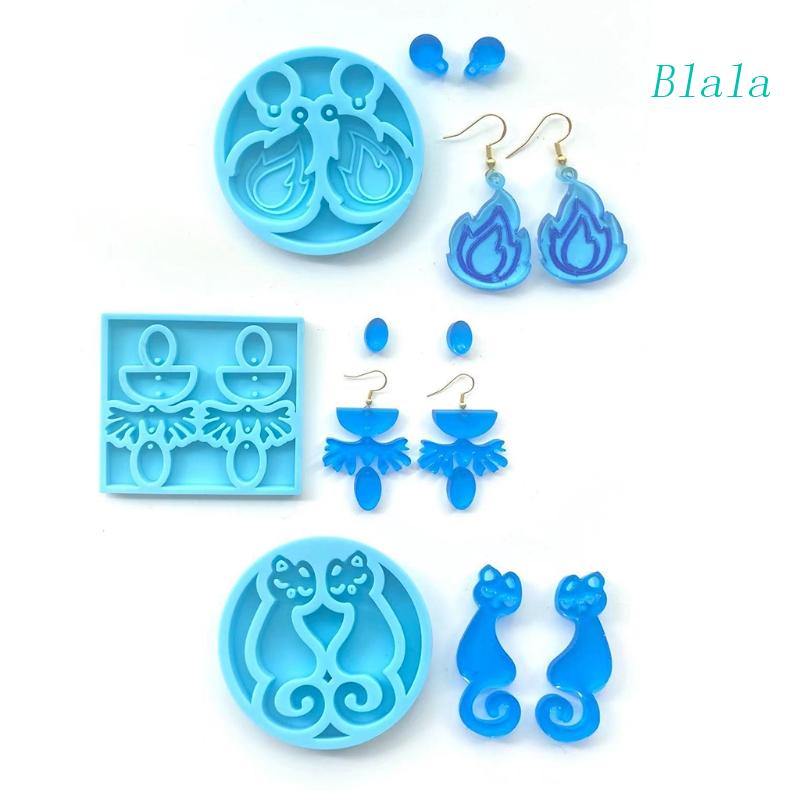 Khuôn Silicone Làm Bông Tai / Móc Khóa DIY