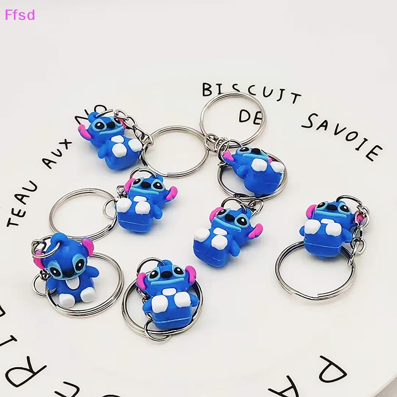 {Ffsd} Set 2 Móc Khóa Búp Bê Stitch Hoạt Hình Dễ Thương Cho Bé Trai Và Bé Gái * Bán Chạy