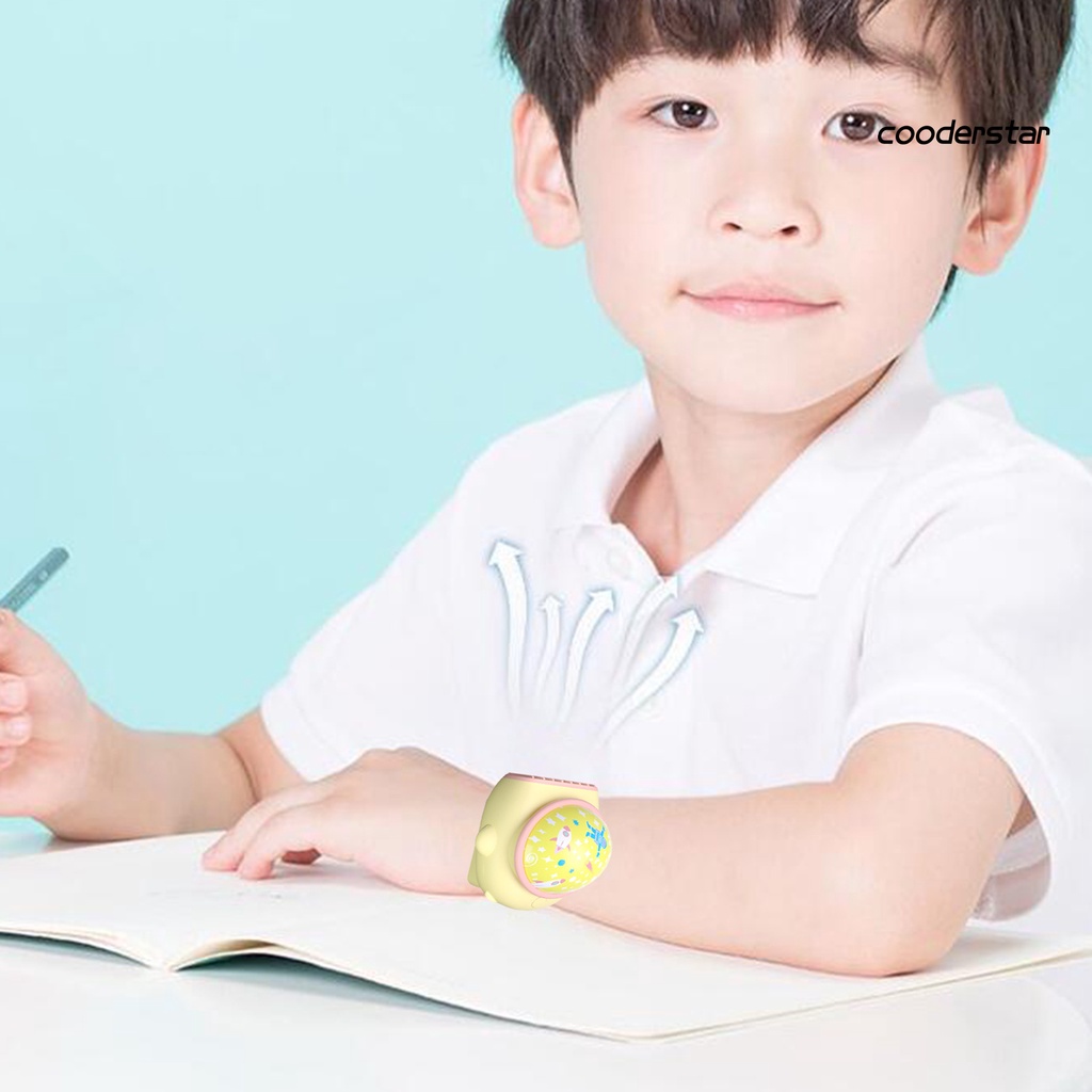 (COOD) Quạt Đeo Cổ Tay Không Cánh Cầm Tay Sạc Được Tiếng Ồn Thấp Họa Tiết Bầu Trời Sao Cho Mùa Hè