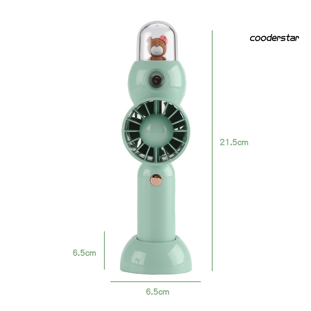 1 Bộ Quạt Làm Mát Cầm Tay 50ML 3 Tốc Độ Gió USB Ít Ồn Có Thể Tháo Rời 2 Trong 1
