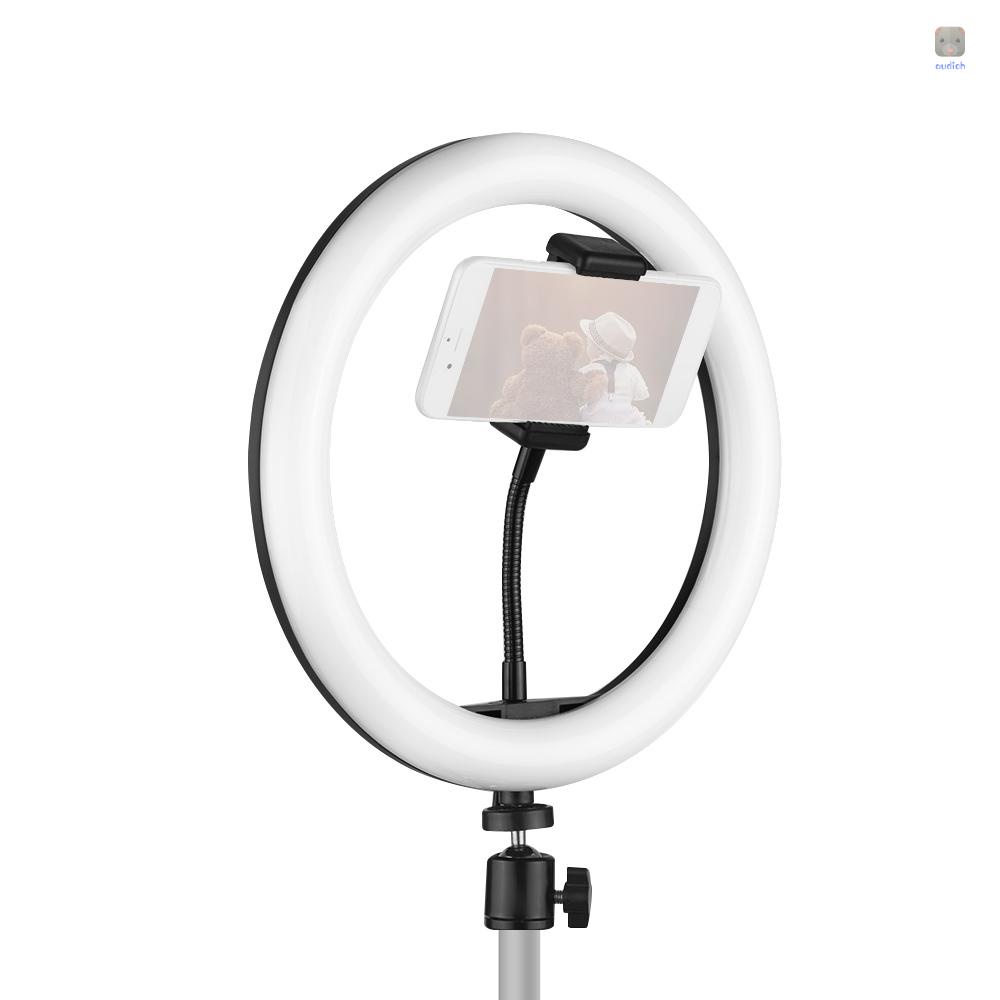 Vòng Đèn LED 10 Inch 3 Chế Độ Điều Chỉnh Được Kèm Giá Đỡ Điện Thoại Tiện Dụng Cho Quay Video YouTube / Trang Điểm