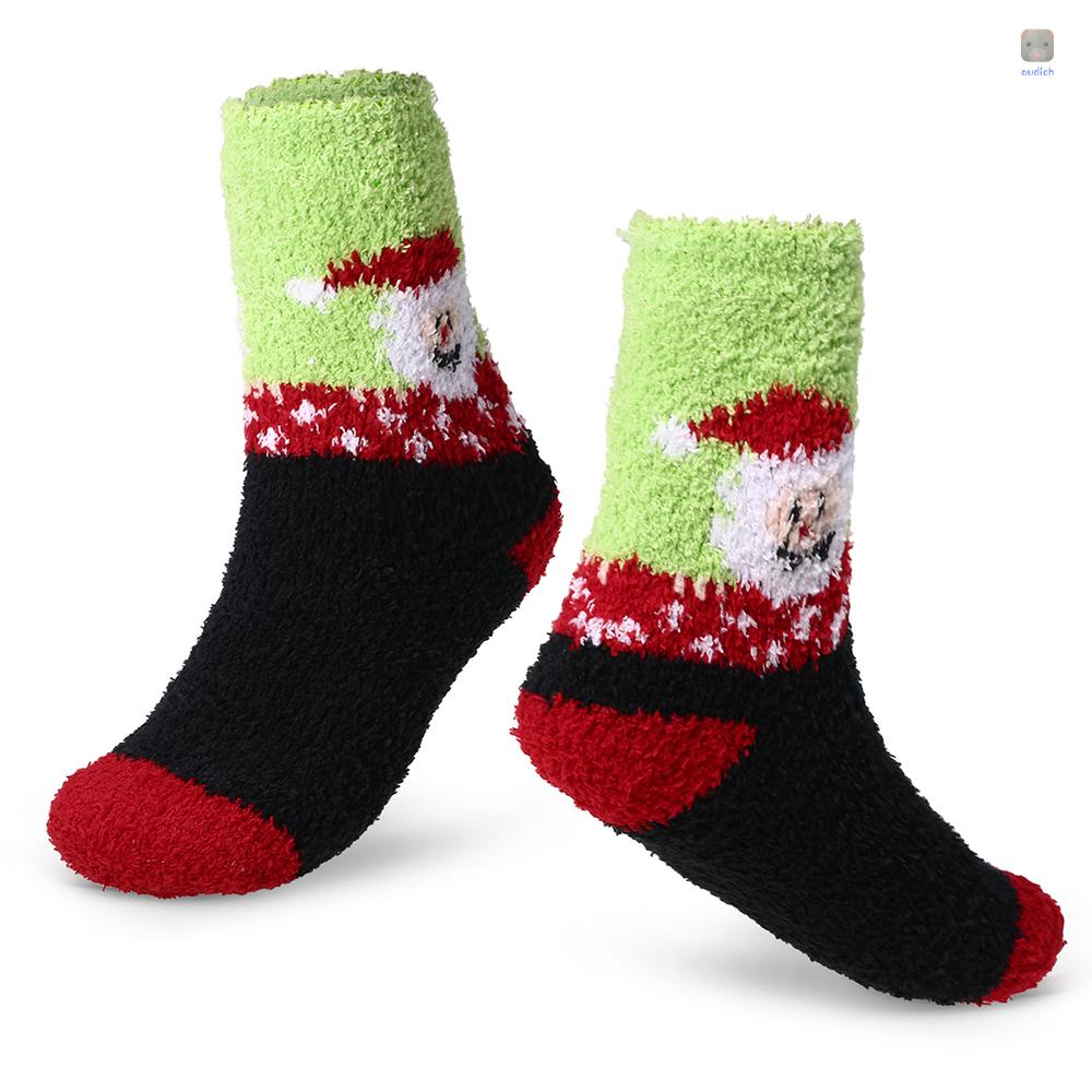 Vớ Cổ Cao Họa Tiết Giáng Sinh Nhiều Màu Sắc Ấm Áp Thời Trang Mùa Đông Cho Người Lớn