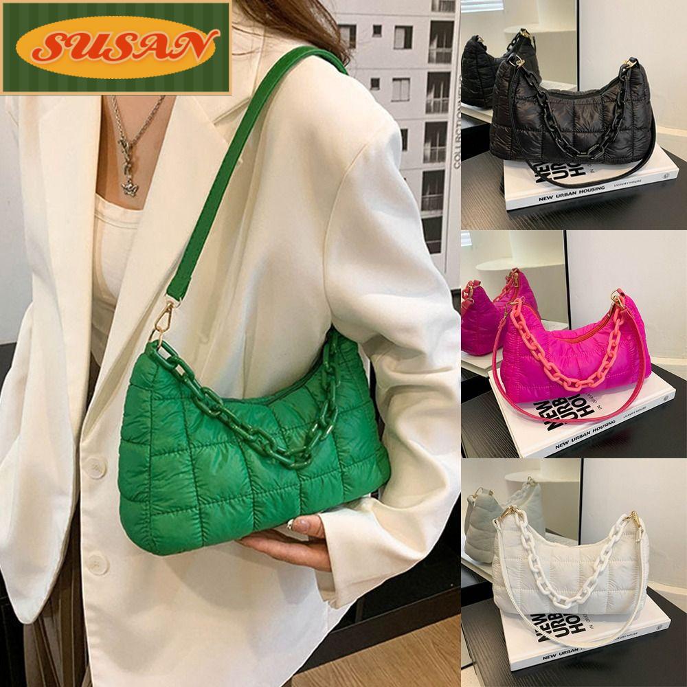 Túi Xách Đeo Vai Phối Dây Xích Thời Trang Dành Cho Nữ