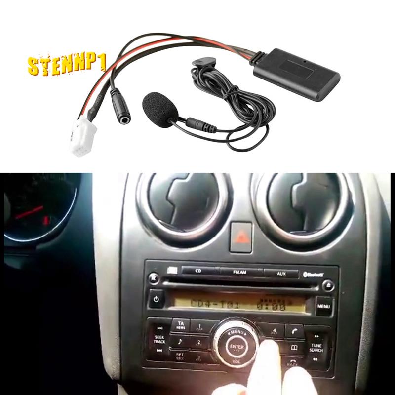 Ô tô Bluetooth 5.0 Aux Đầu vào Cáp âm thanh Micrô Bộ điều hợp rảnh tay 8Pin Cắm cho Nissan Sylphy Tiida Qashqai Geniss