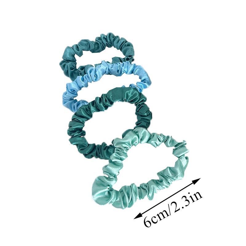 1 Set Dây Buộc Tóc Co Giãn 6cm Màu Sắc Kẹo Ngọt Phong Cách Hàn Quốc Dành Cho Nữ