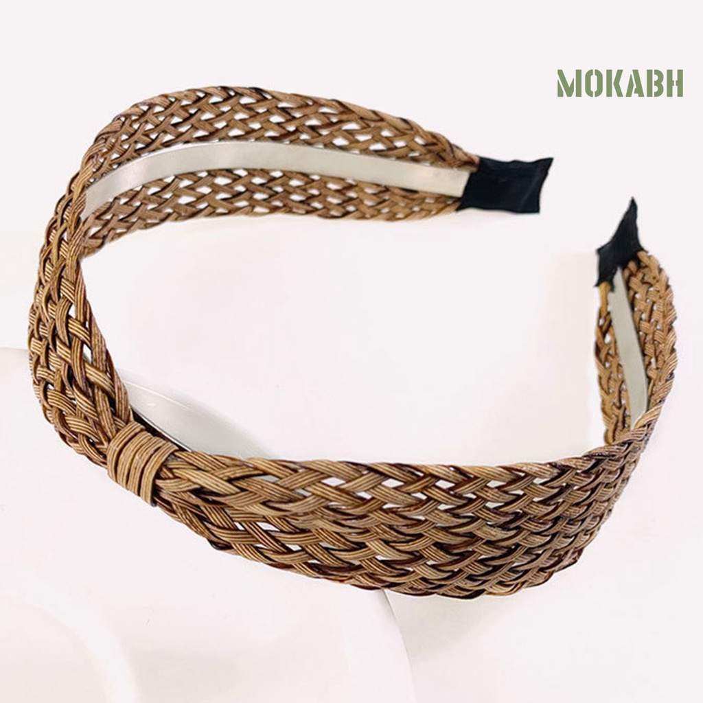 Băng Đô Cài Tóc Màu Trơn Chống Rơi Phong Cách Bohemian Dành Cho Nữ
