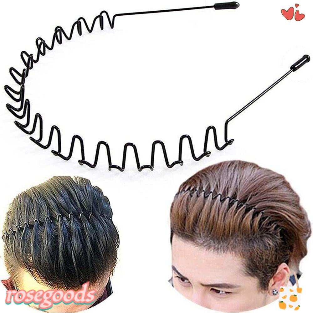 Set 3 / 5 / 6 / 10 Băng Đô Cài Tóc Tạo Kiểu Gợn Sóng Màu Đen Thời Trang