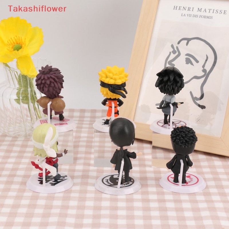 Bộ 6 Mô Hình Nhân Vật Anime Naruto Bằng PVC Xinh Xắn
