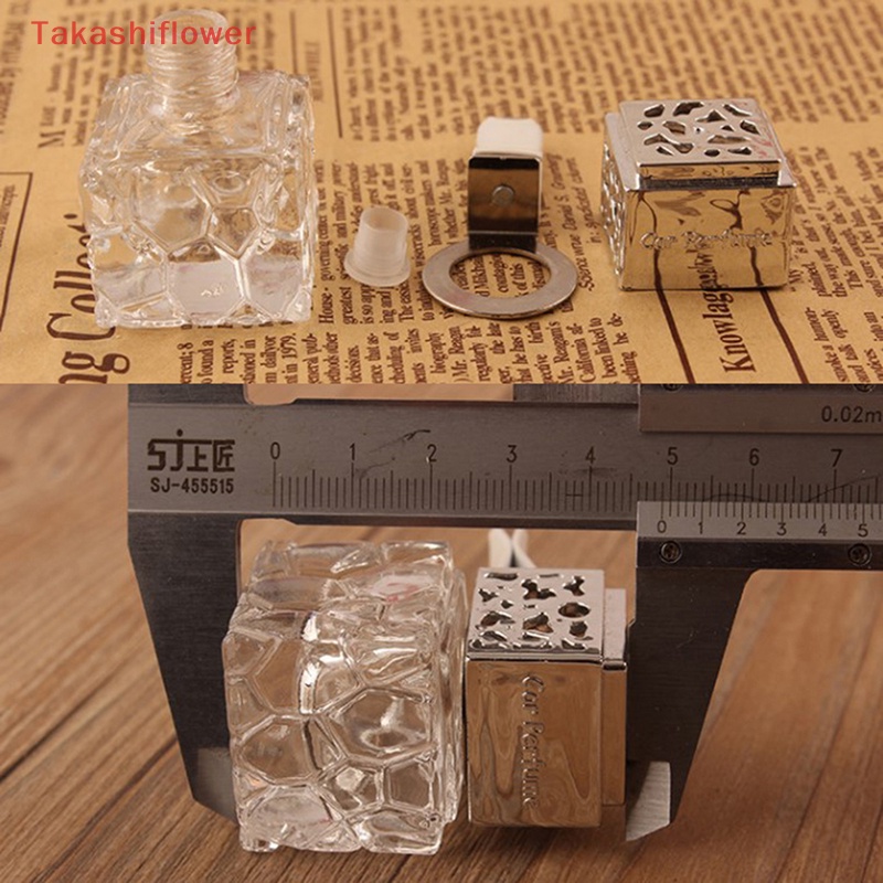 Bình Rỗng Hình Vuông Đựng Nước Hoa Có Kẹp Gắn Lỗ Thông Gió Xe Hơi