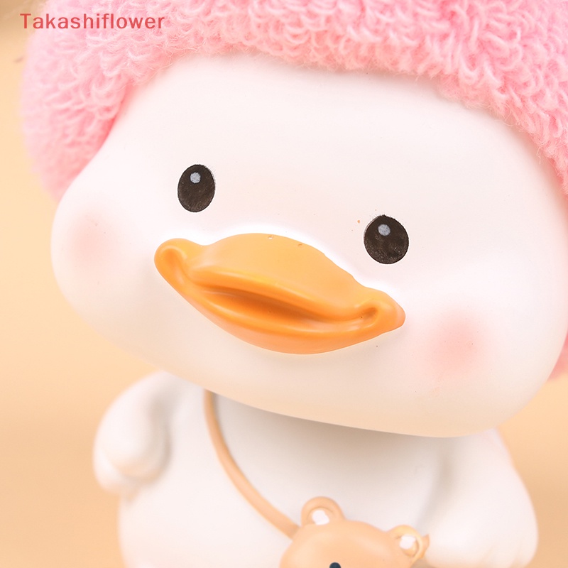 Mô Hình Chú Vịt Lắc Đầu Bằng Nhựa Resin Dễ Thương Dùng Trang Trí Xe Hơi