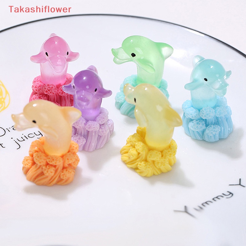 1 Mô Hình Cá Heo Phun Nước Ba Chiều Phát Sáng Trang Trí Nhà Búp Bê