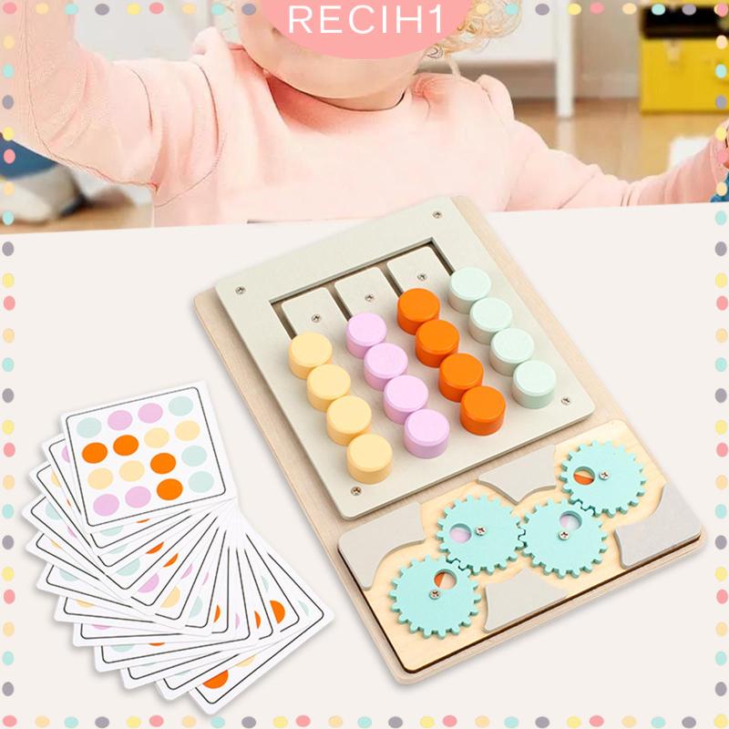 Đồ Chơi Trượt Xếp Hình Giáo Dục Theo Phương Pháp Montessori Màu Sắc Cho Bé Từ 3 Tuổi