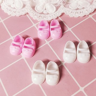 Giày Búp Bê 1 / 8 BJD Bằng Nhựa PVC 2.5CM 2 Màu Tùy Chọn Mới Cho Búp Bê 16CM