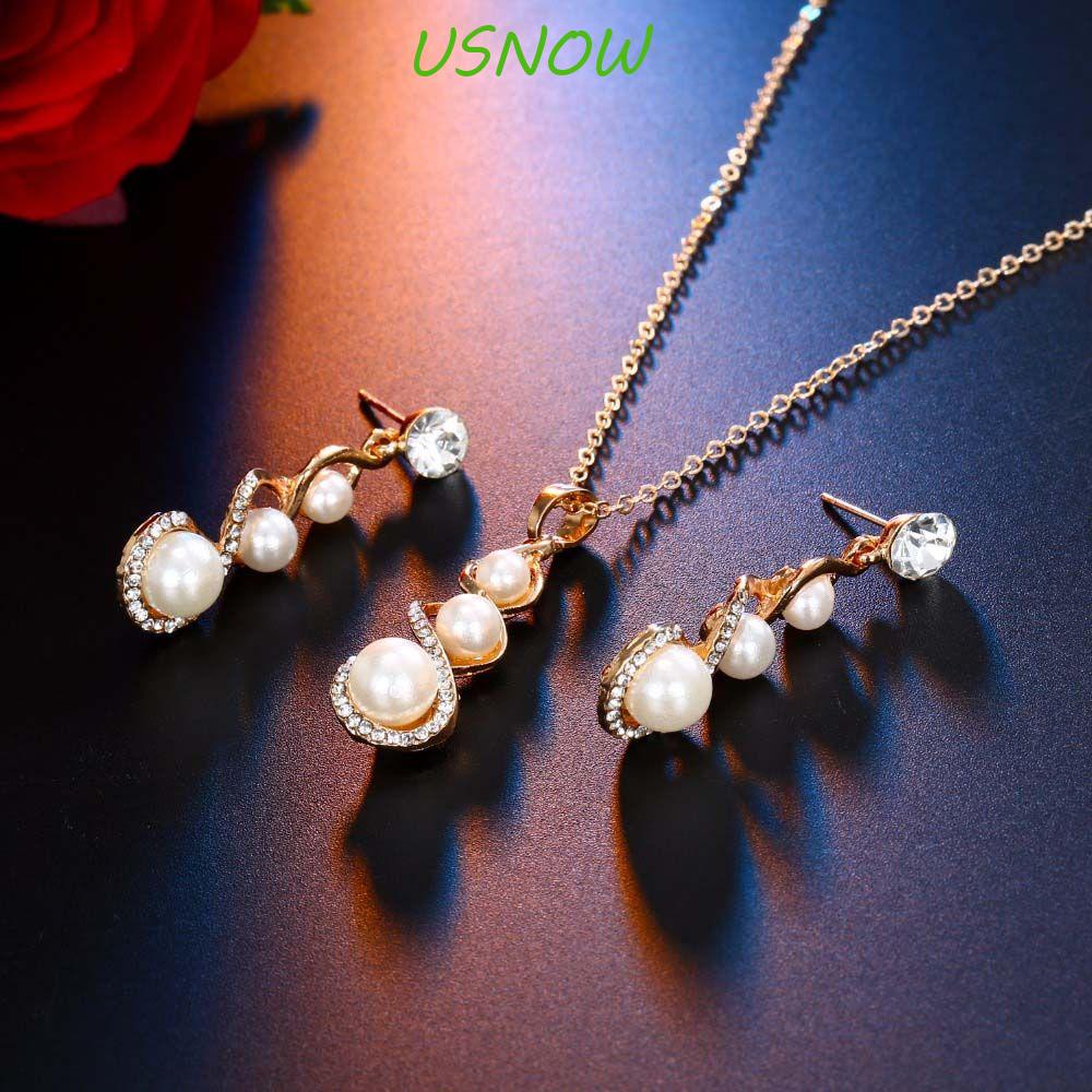 Bộ Phụ Kiện Trang Sức Gồm Dây Chuyền Mặt Hình Thiên Thần Giọt Nước Mắt Lãng Mạn Sang Trọng