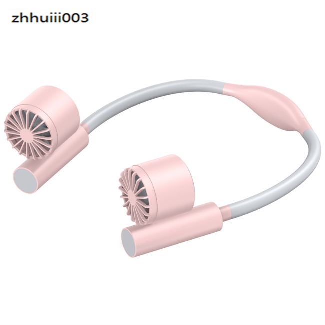 Quạt Thể Thao Đeo Cổ Không Cánh Chạy Pin 2400mah Hai Đầu Yên Tĩnh Có Thể Sạc Lại Bằng Cổng Usb Hiệu Zhi