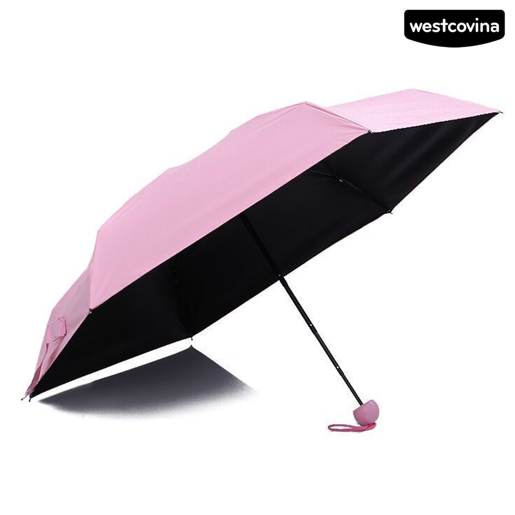 [COD]☁Dù Gấp 6 Khúc Có Quai Cầm Tròn Thoải Mái Chống Tia UV