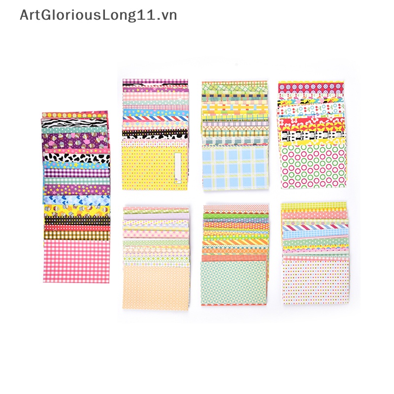 Set 20 Cuộn Băng Keo Giấy In Họa Tiết Dễ Thương Dùng Trang Trí Sổ Tay / Nhật Ký