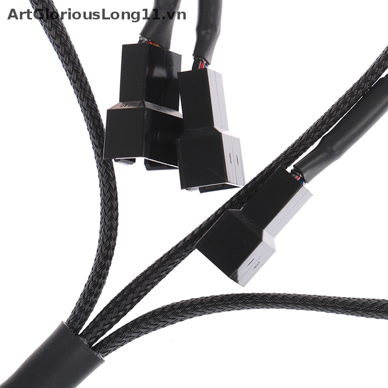 Cáp Nối Dài Quạt Máy Tính 4pin PWM 4pin Sang 3 Chiều Hình Chữ Y