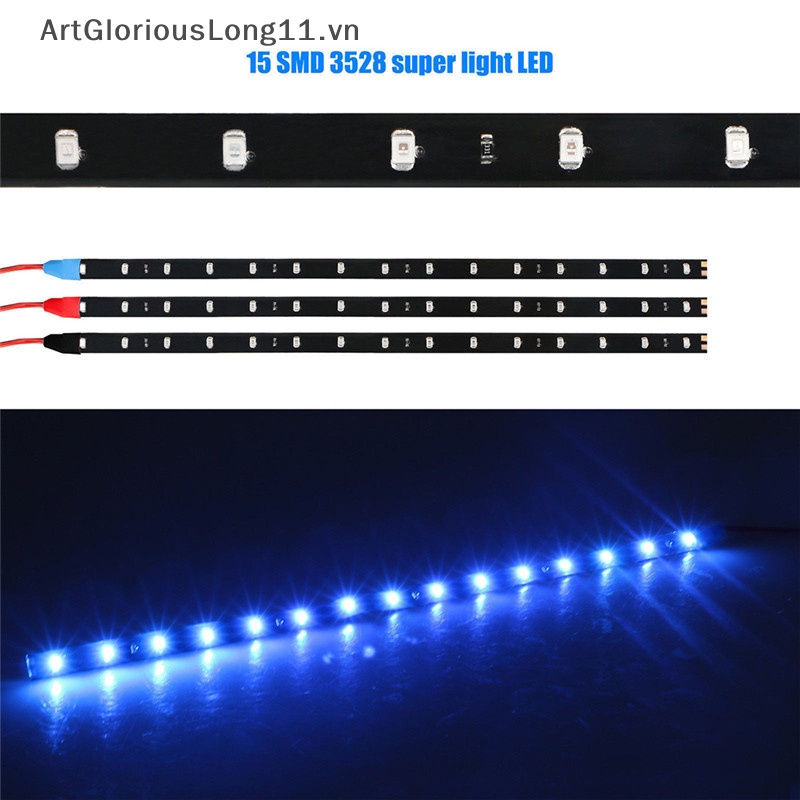 Set 6 Dải Đèn LED DC 12V Chống Thấm Nước Chuyên Dụng Cho Xe Hơi Xe Máy