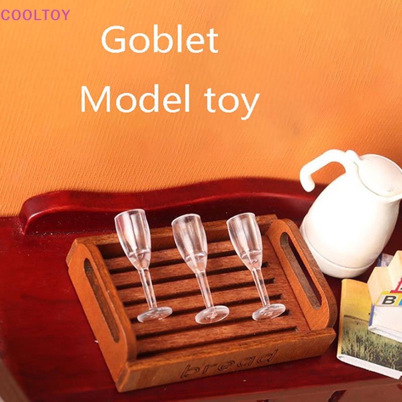 Set 4 Ly Nhựa Uống Rượu Mini Trang Trí Nhà Búp Bê