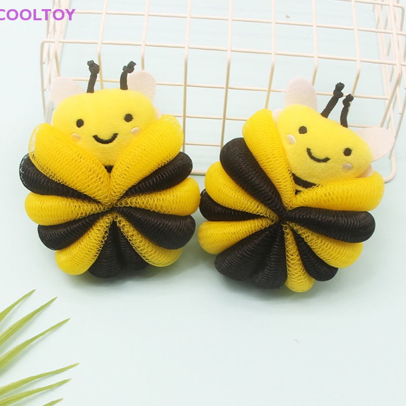 Cooltoy Bông Tắm Bọt Biển Hình Chú Ong Siêu Bền Giúp Mát Xa Cho Bé