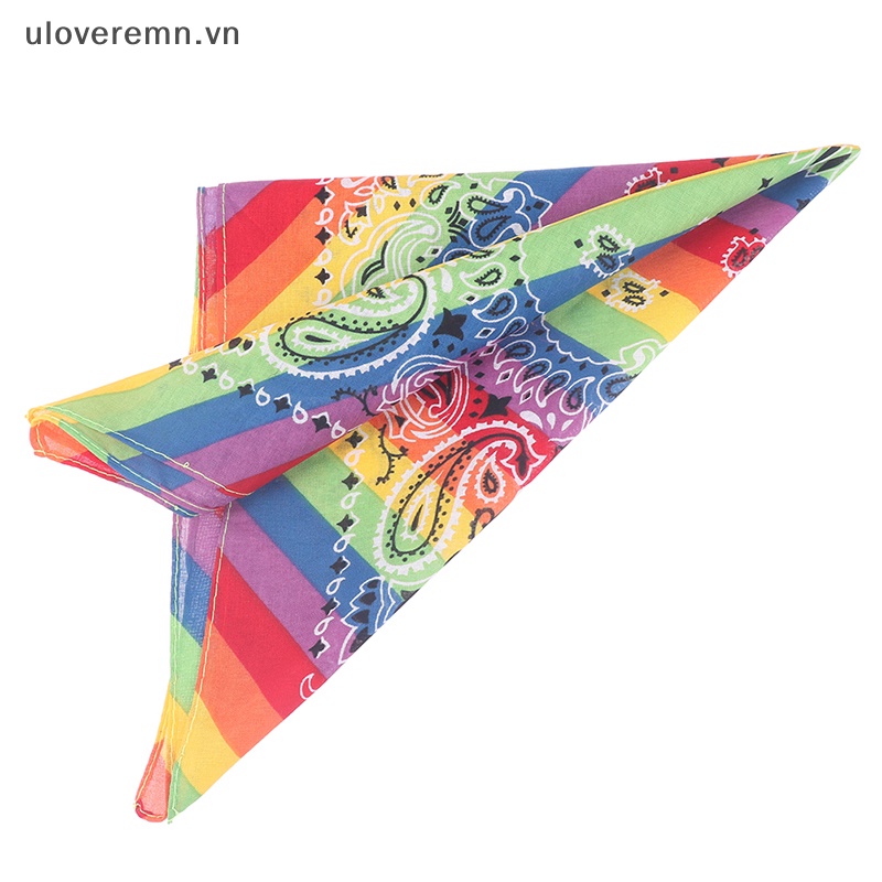 Khăn Choàng Cổ / Cà Vạt Bandana Hình Vuông Chất Liệu Cotton 6 Màu 55cm