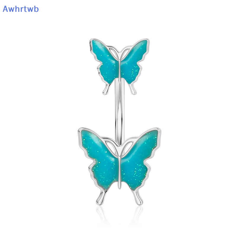 Khuyên Rốn Hình Bướm Bằng Thép Không Gỉ Thời Trang Dành Cho Nữ Mới