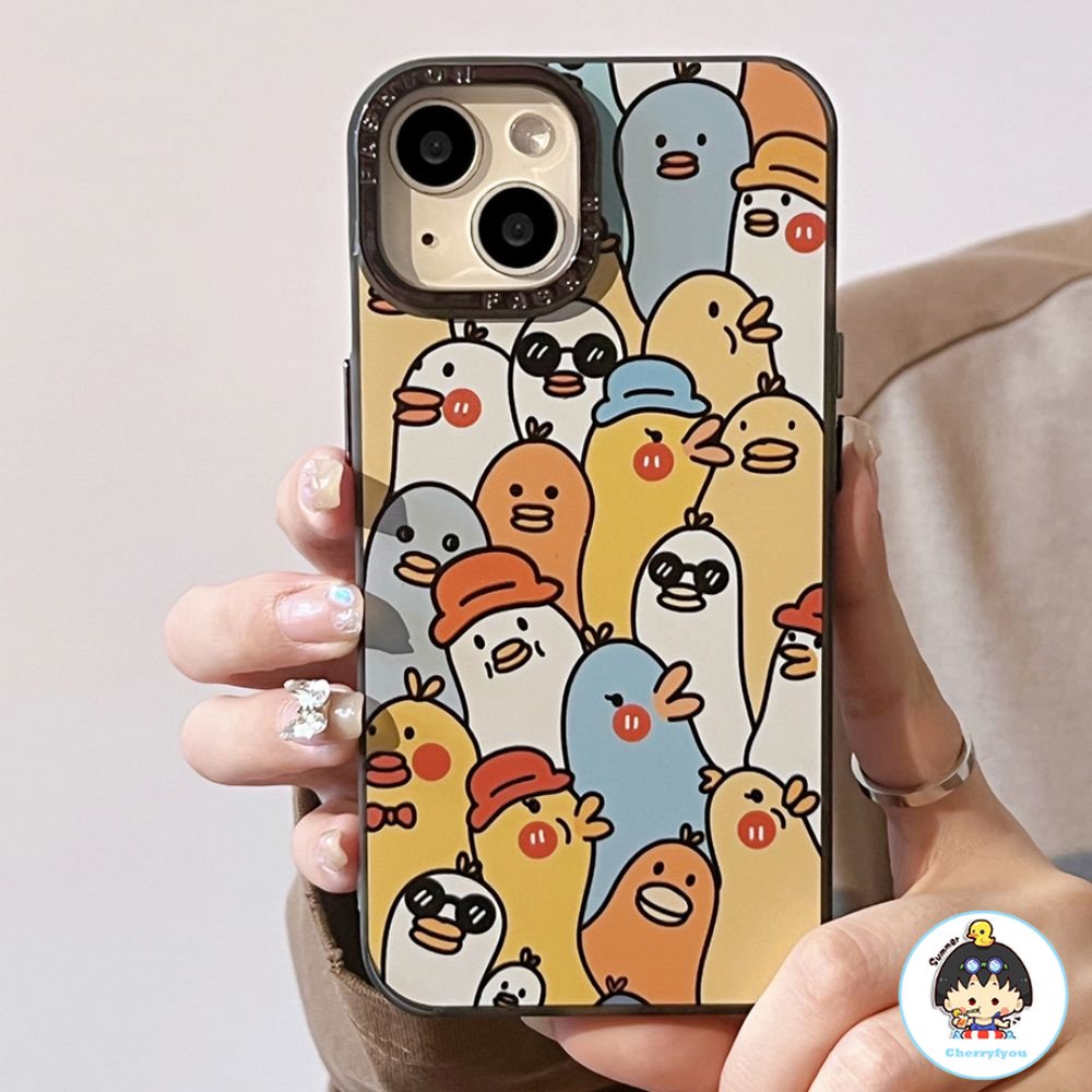 Ốp Điện Thoại Họa Tiết Vịt Hoạt Hình Cho IPhone 14 Pro Max 13 12 11 Pro Max XR XS 7 8 Plus