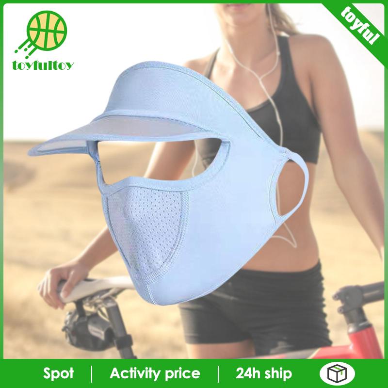 Mũ Chống Nắng Kèm Tấm Che Mặt Che Phủ Vành Tiện Dụng Cho Nữ Leo Núi / Du Lịch